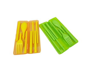 环保折叠餐具三件套装 母婴用品新选择，厂家直供优质产品